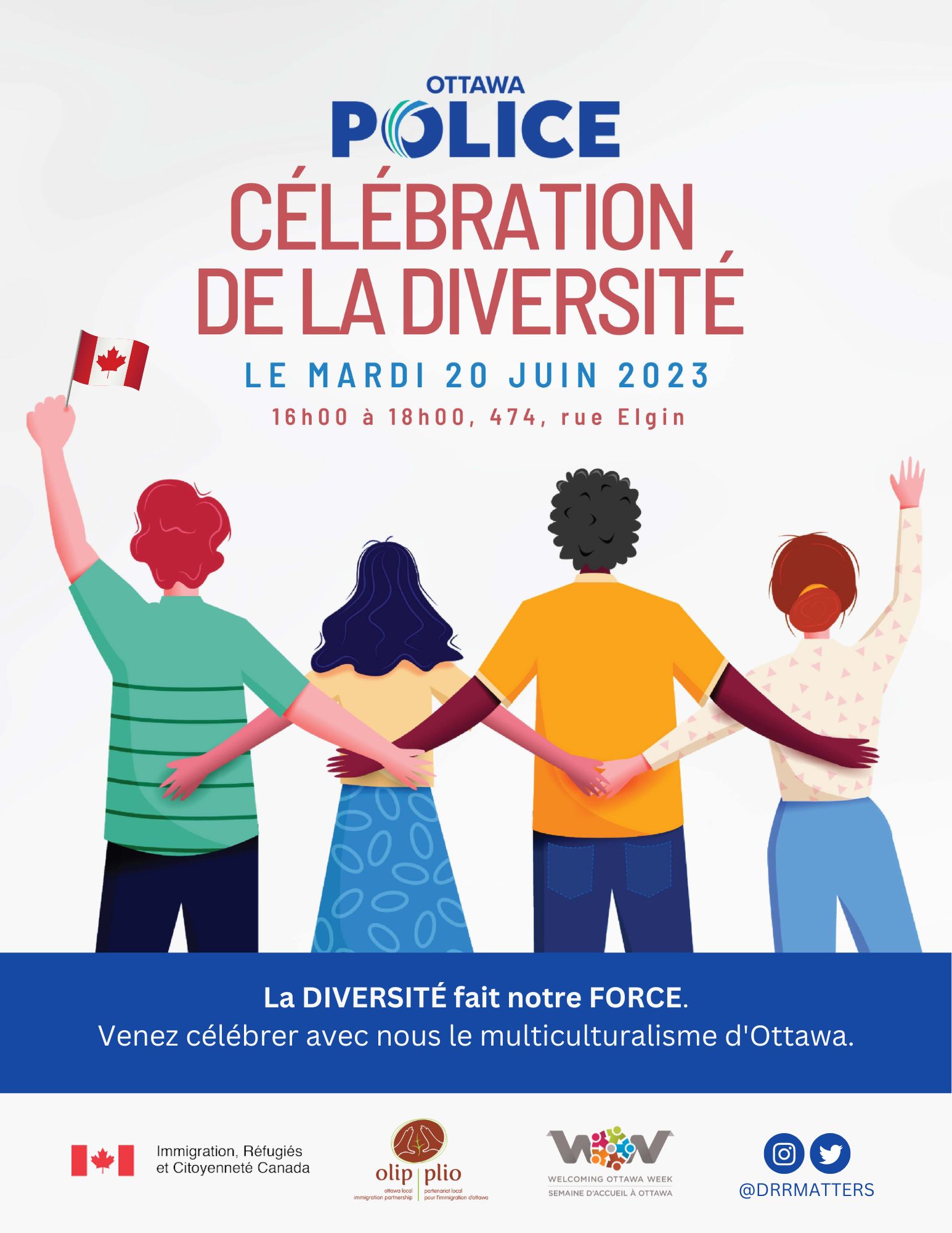 Fête de la diversité de la Police d’Ottawa, le 20 juin