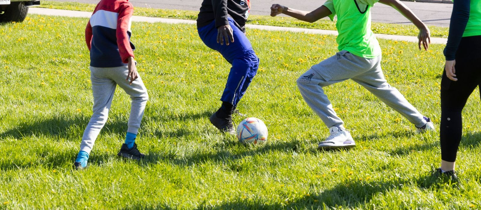 People playing soccer