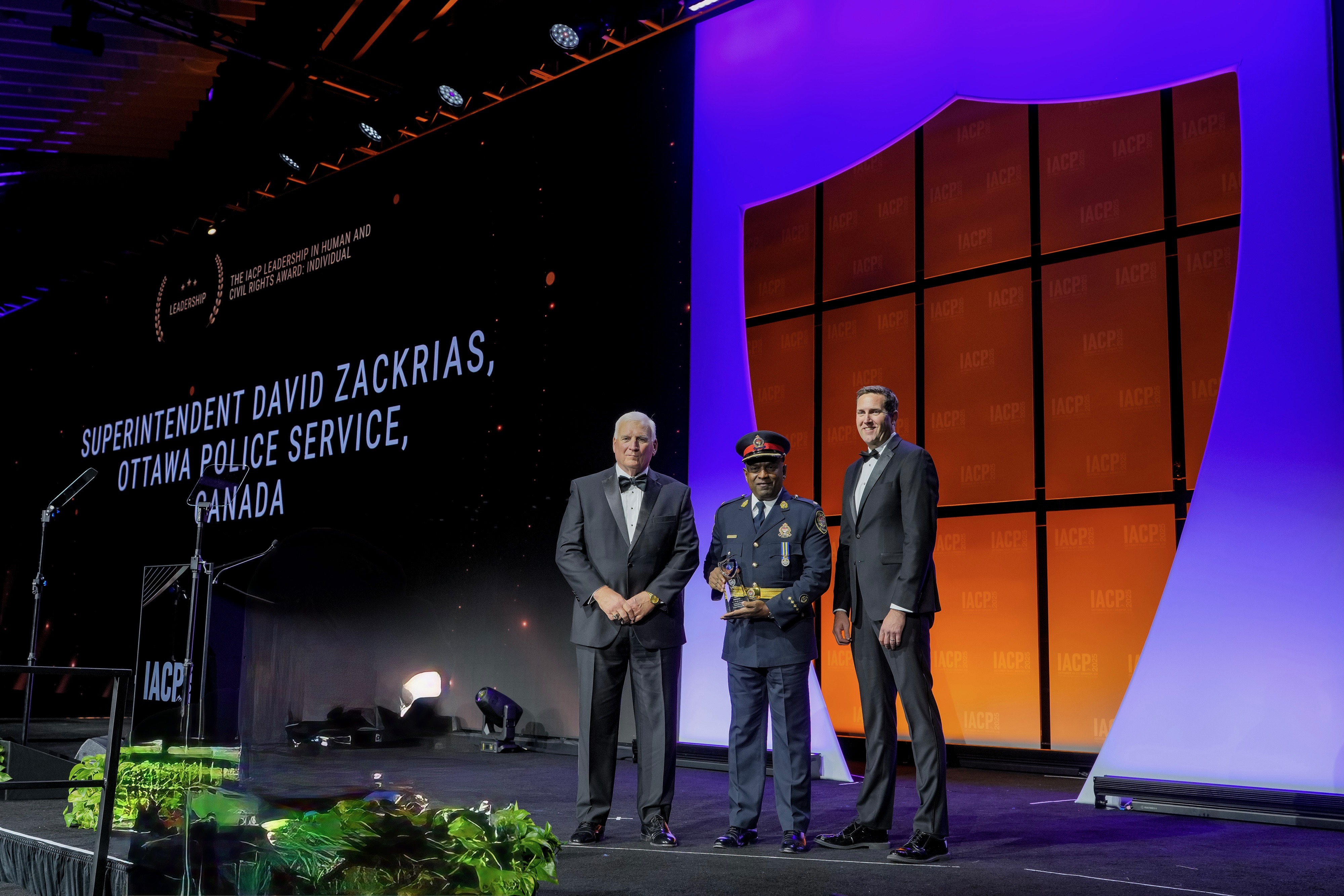 Superintendent Zackrias receives the 2025 Leadership in Human and Civil Rights Award
