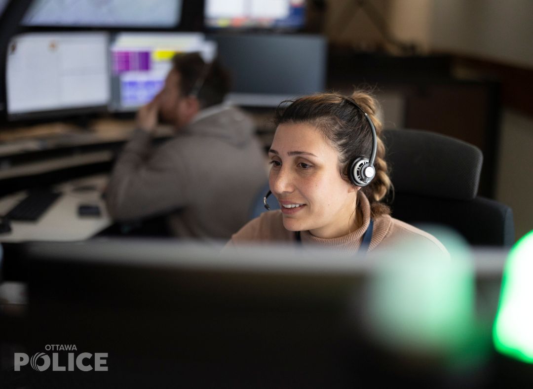 Police communicator Sarah Bou Nader