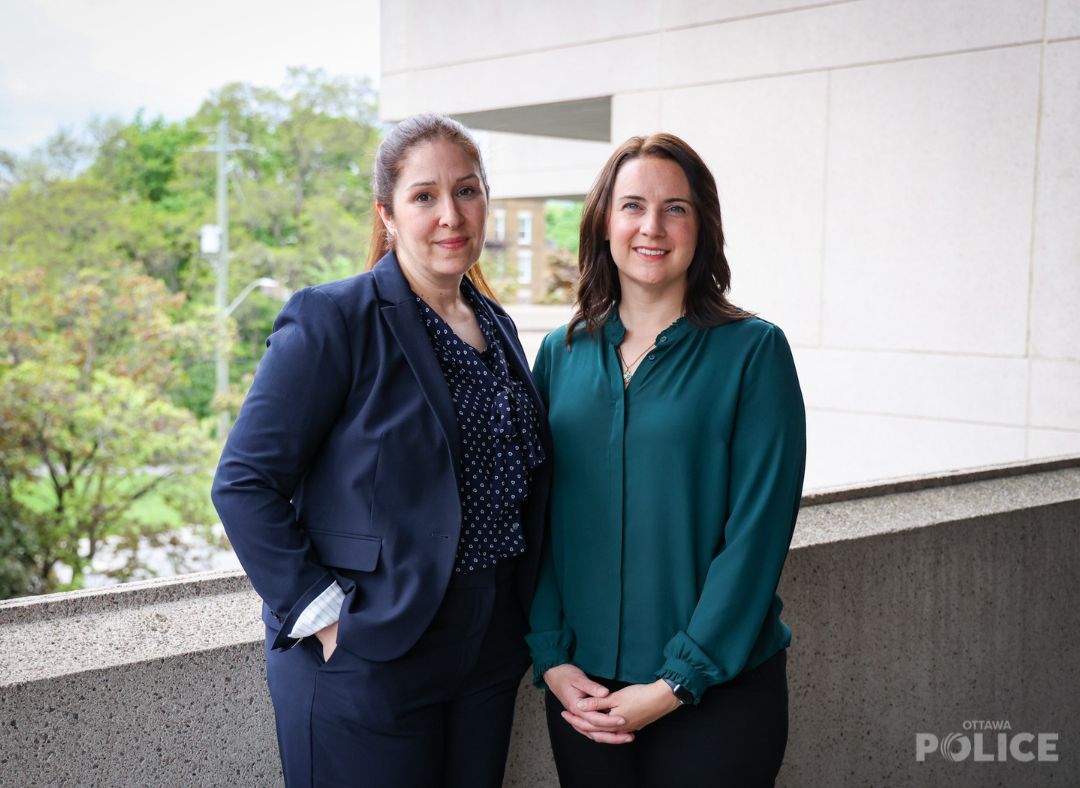 Cst. Paddye Magill and Cst. Carrie Archibald