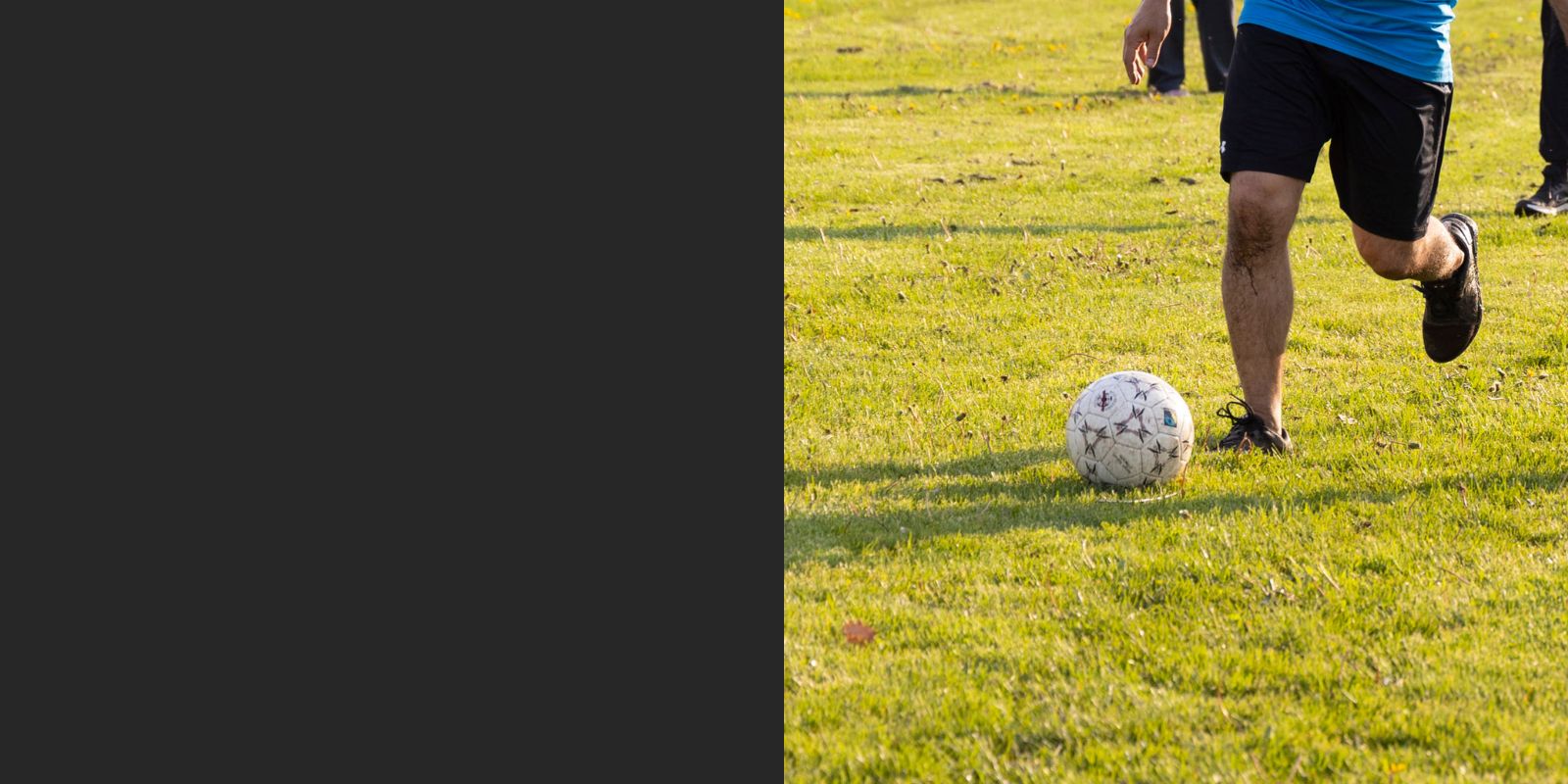 Person playing soccer