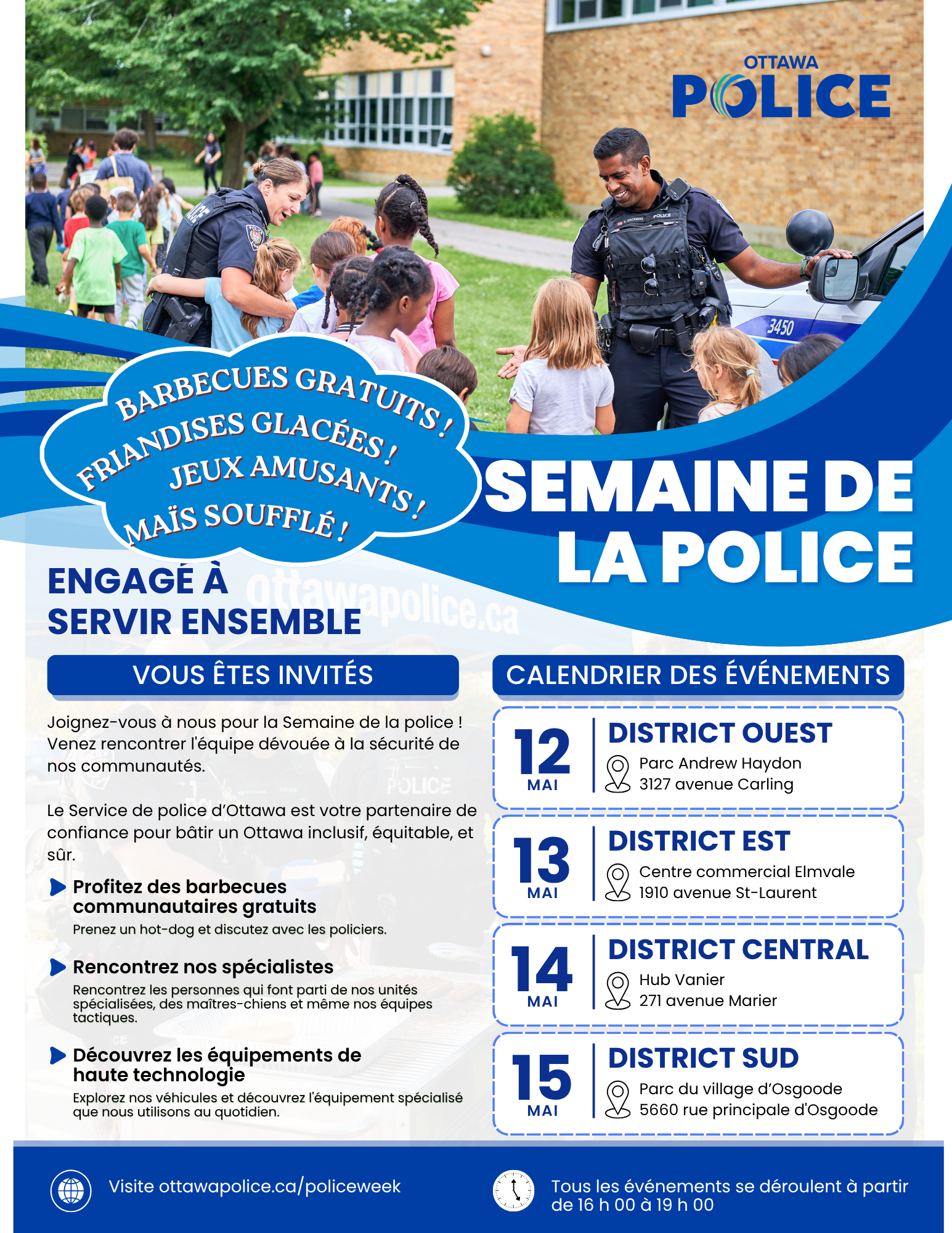 Calendrier d'evenements 2026