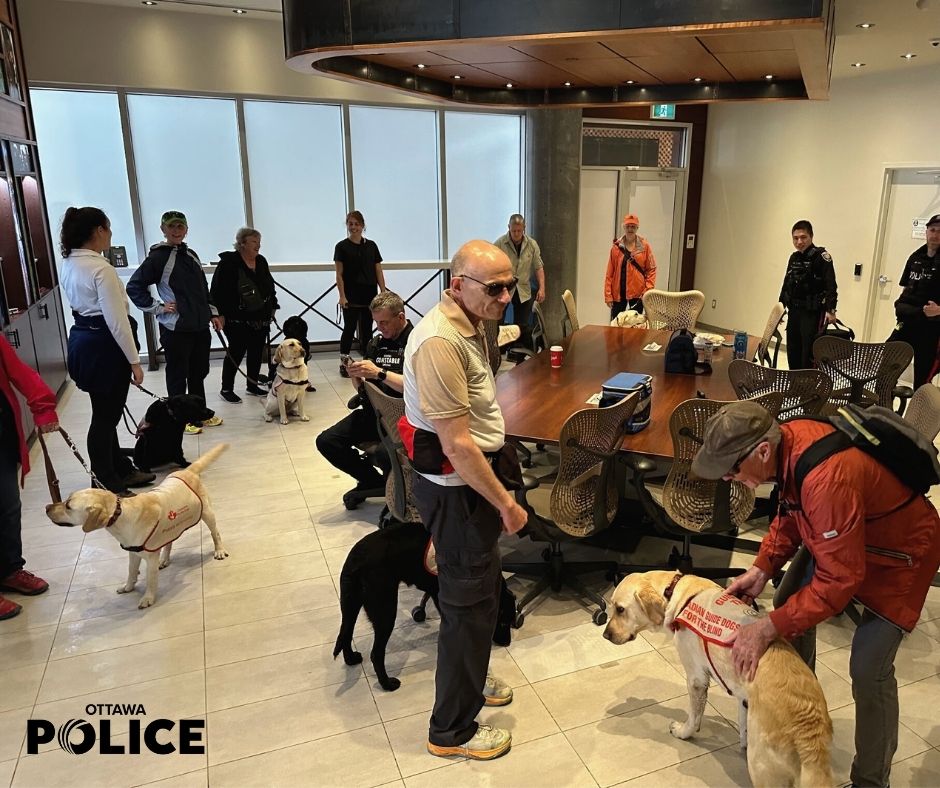 Canadian Guide Dogs visist the NOC.