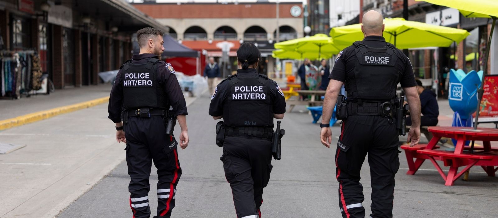 Neighbourhood Resource Officers walking in the Byward market