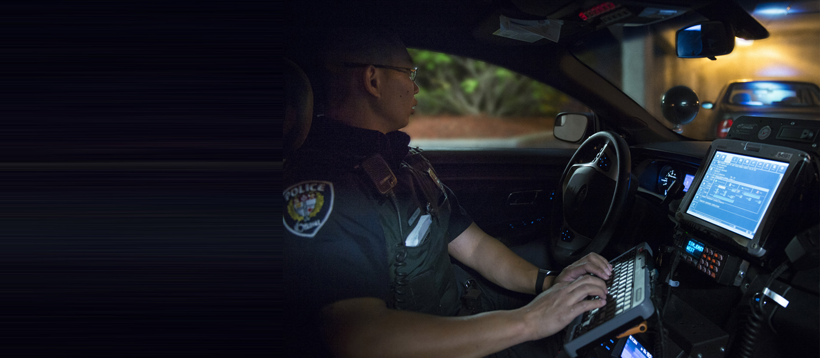 An Ottawa Police Service officer checks in on a property registered with our Agent Status program