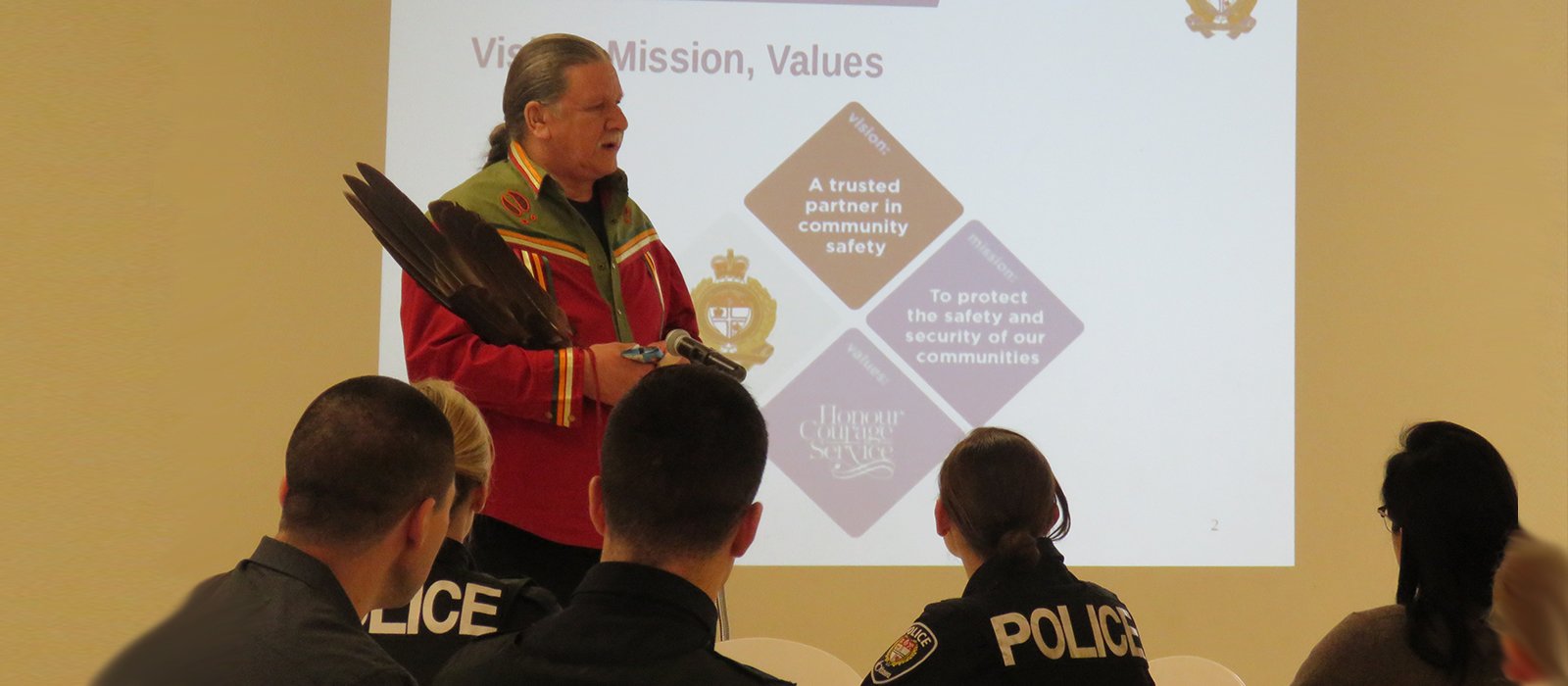 Ottawa Police Service recruits attend training courses on Indigenous issues.