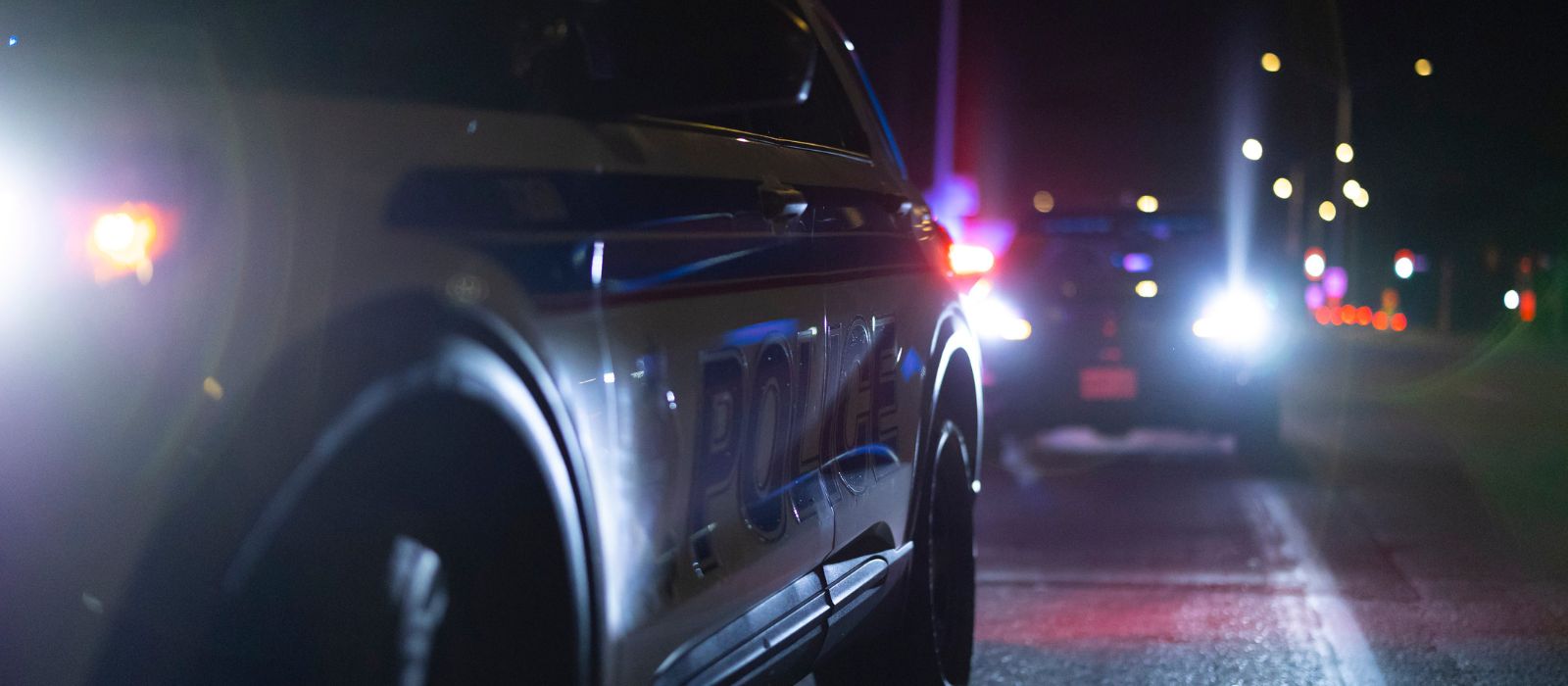 A vehicle being pulled over by an Ottawa Police cruiser.