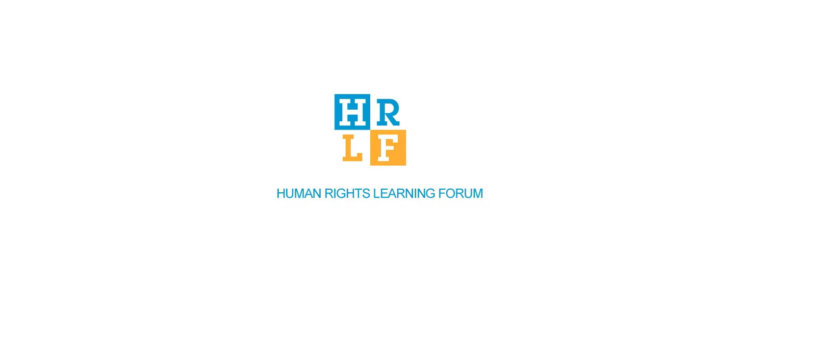 Graphic depicting acronym HRLF for the Human Rights Learning Forum