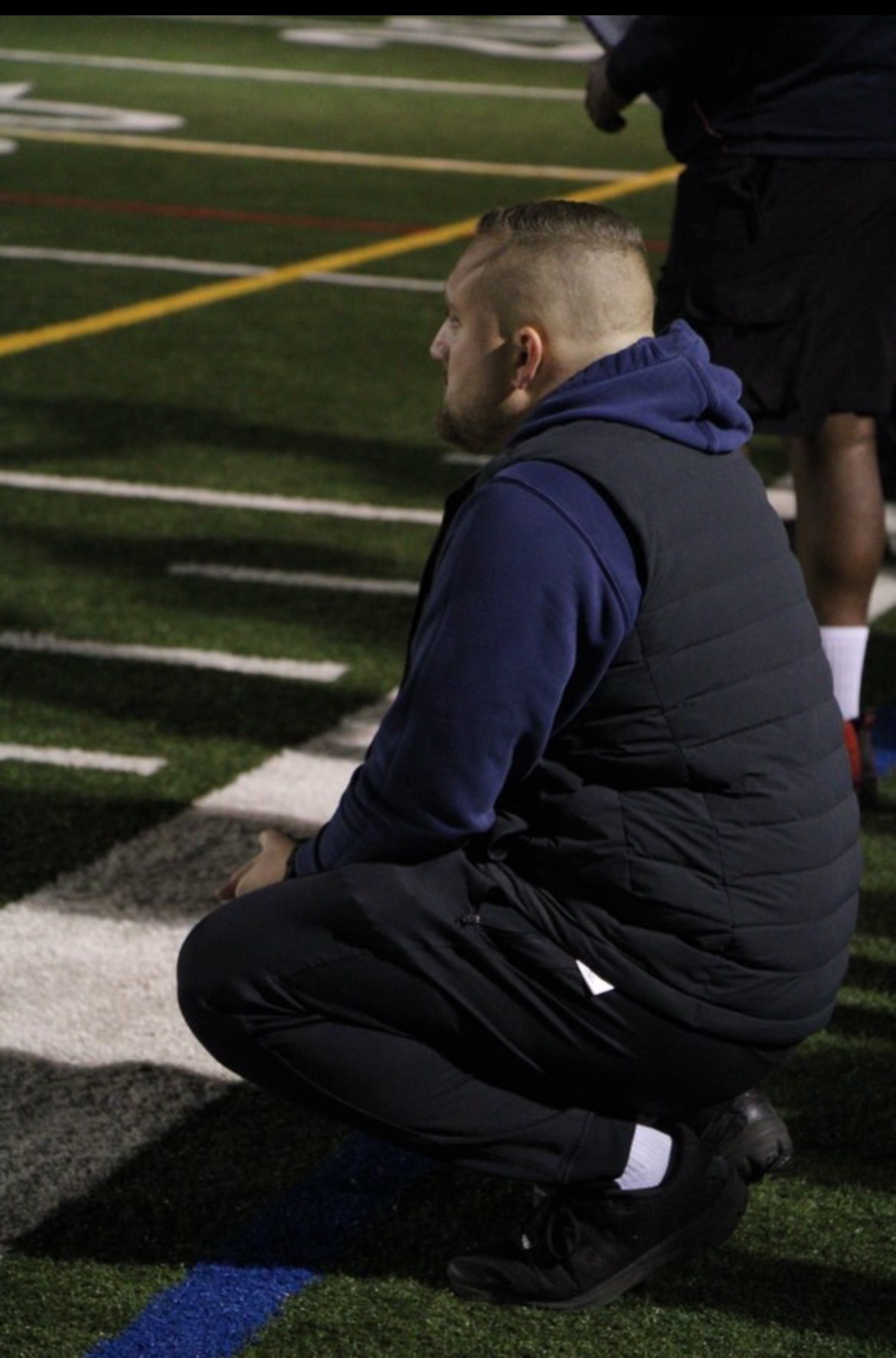 Cst. Lalonde coaching the North Gloucester Giants.