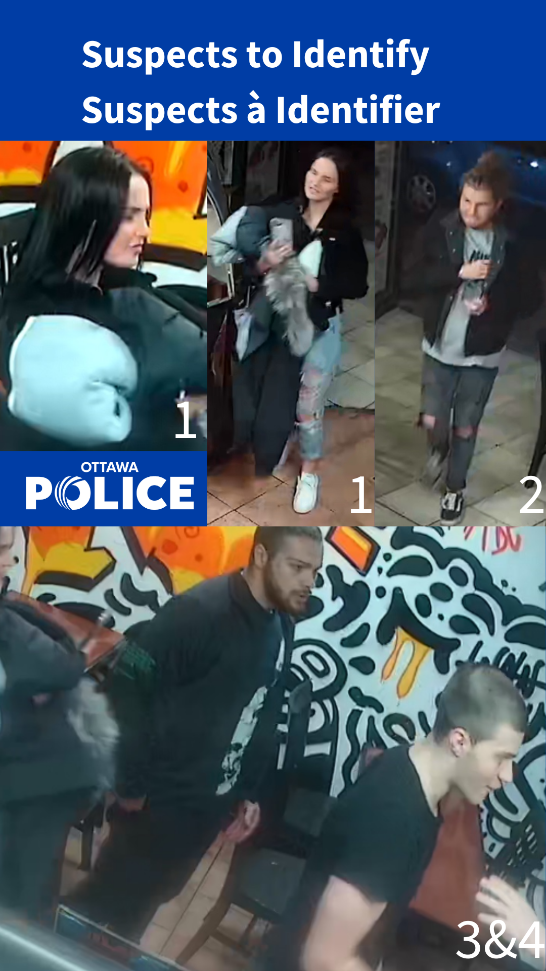 Suspects to ID