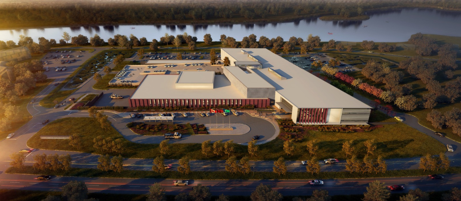 Artist rendering of future South Facility of the Ottawa Police Service