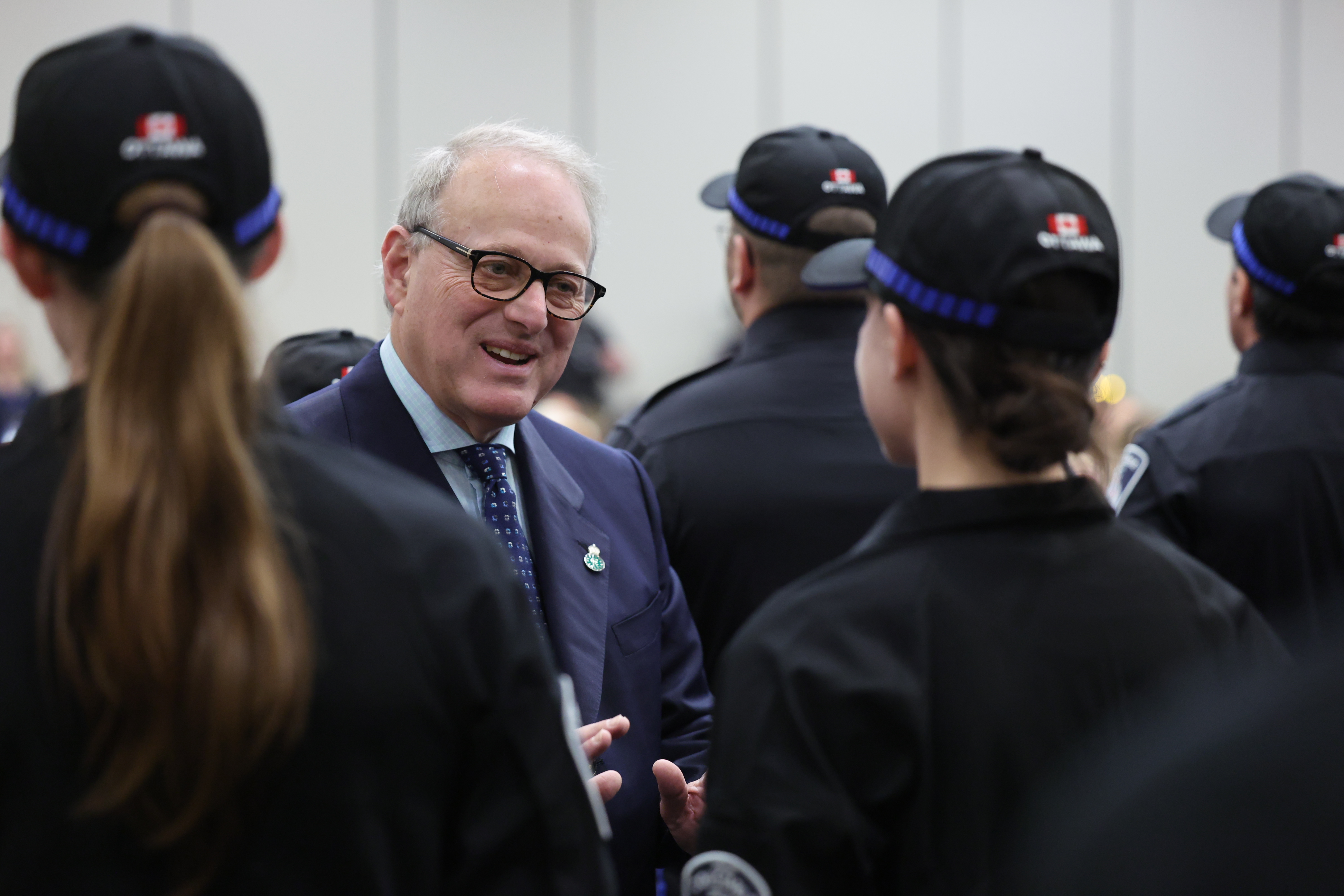Solicitor General Michael Kerzner inspects the new Special Constables