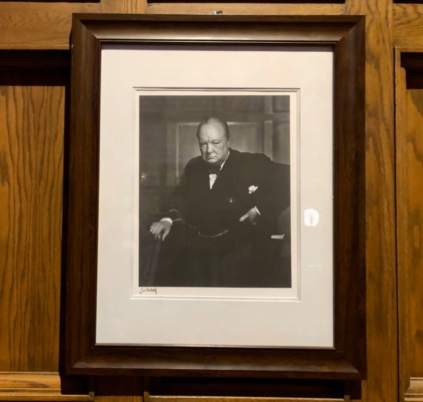 Fraudulent portrait of Sir Winston Churchill