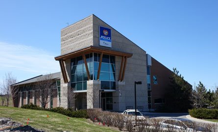 Photo of the front entrance of our 3343 St. Joseph Blvd. police station