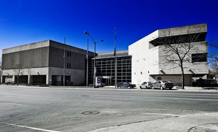Photo of the front entrance of our 474 Elgin Street police station