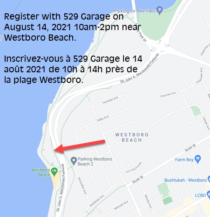 529 Garage event location map
