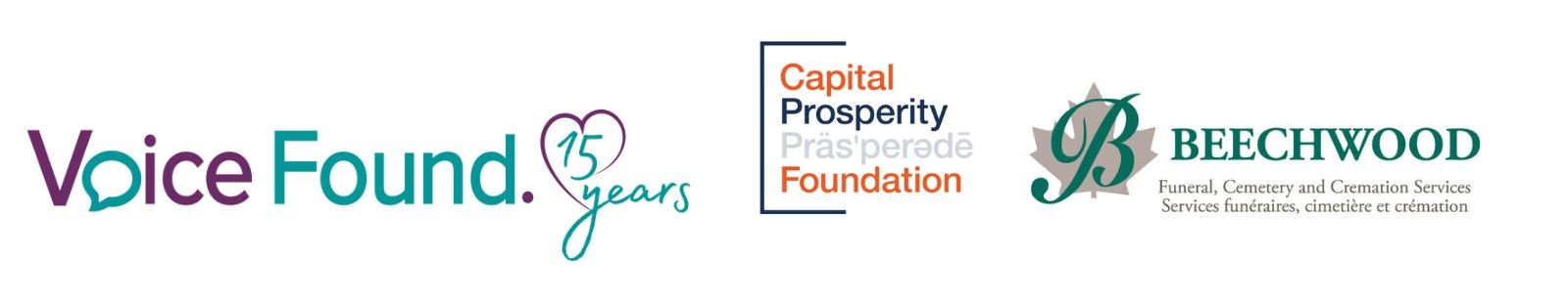 Voice Found, Capital Prosperity and Beechwood logo