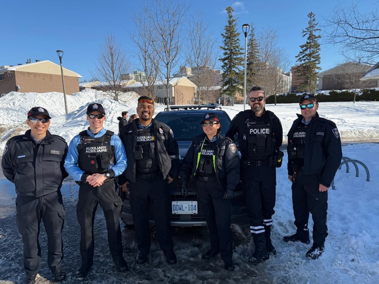 OPS staff at Jules Morin Park for Family Day Lowertown Winter Fest