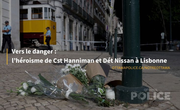 La couvverture du reportage, une photo de fleurs déposées au site de l'acciden de funiculaire avec le titre de l'article.