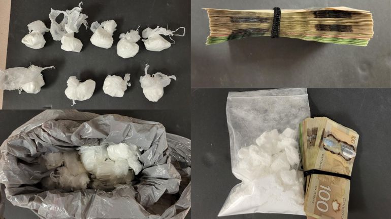 Seized drugs and Canadian currency