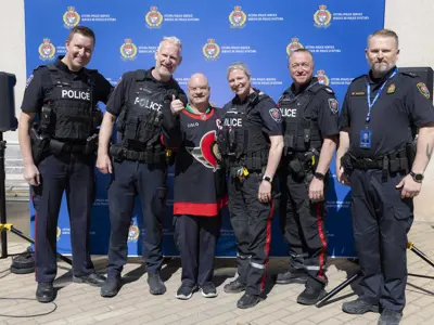 Richard with the central community policing team.