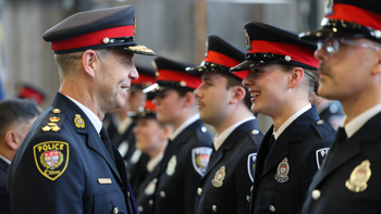 Chief Eric Stubbs inspects class of new OPS recruits