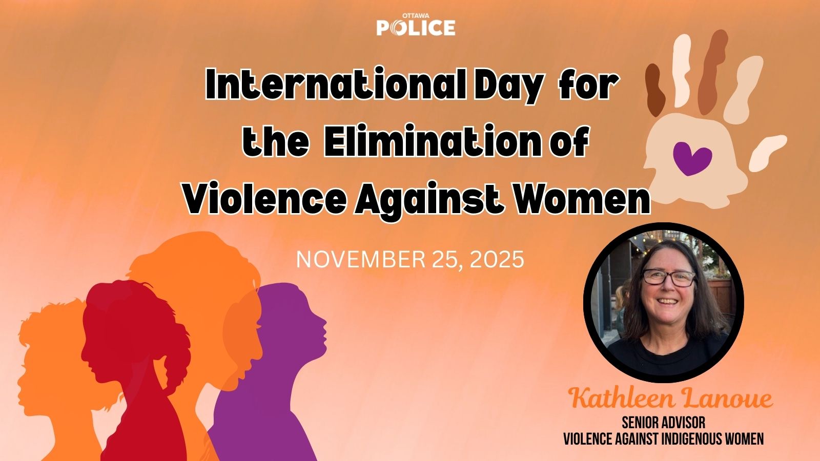 New Position: Senior Advisor for Violence Against Indigenous Women The Ottawa Police Service has introduced a new Senior Advisor on Violence Against Indigenous Women, a dedicated position created to strengthen our response to violence experienced by Indigenous women and to enhance support for Indigenous women and girls in our community. This role marks an important step toward improving collaboration, culturally informed services, and meaningful prevention efforts. Read more about the role of Kathleen Lanoue at OPS.